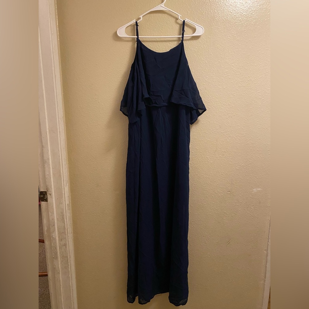 B8-Ijoah Elegant Navy Blue Women's Dress size Medium